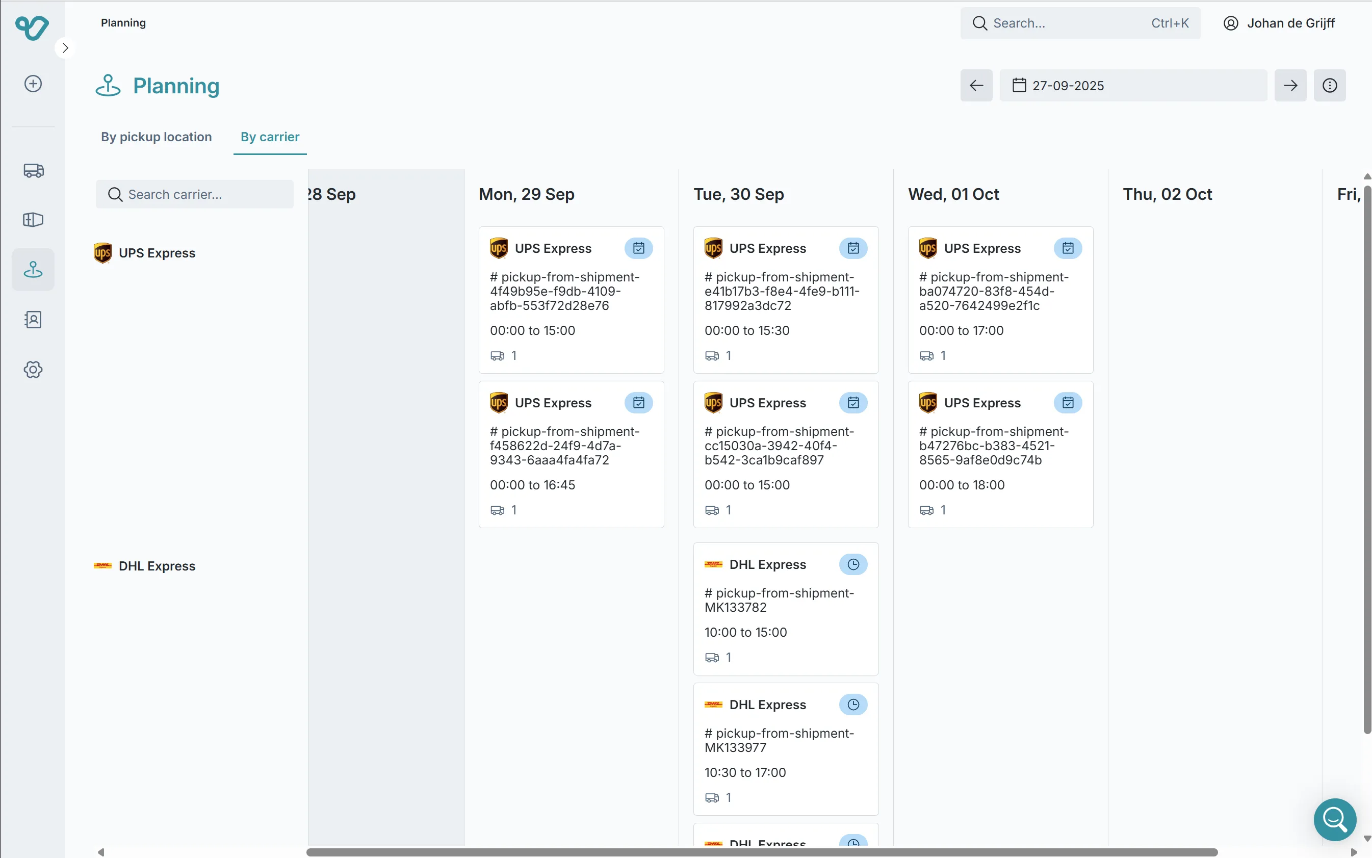 Planning Dashboard